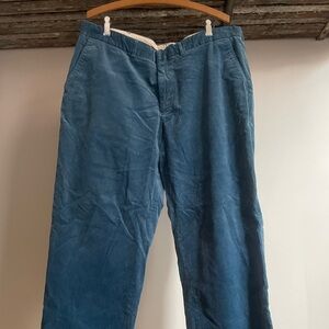 Vintage blue label Polo Ralph Lauren blue corduroy pants. Size 38x30 9” leg